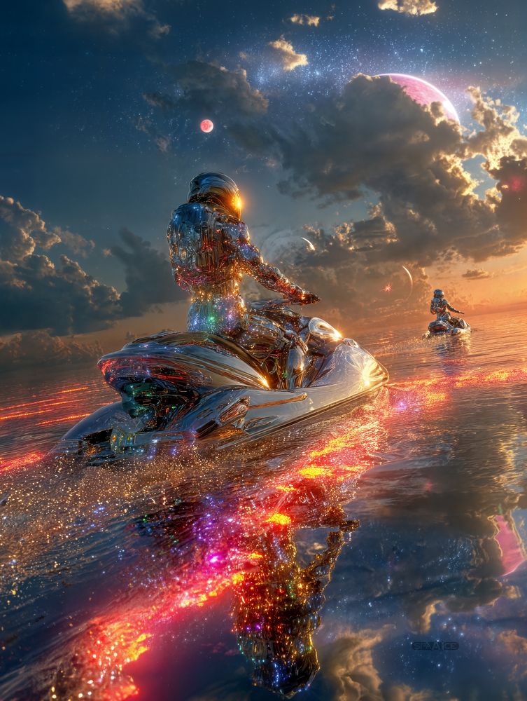 Art Print SpaAIce - When the Sky Descended