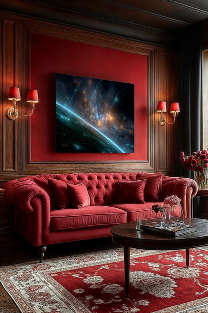 Art Print SpaAIce - Echoes of a Cosmic Divide