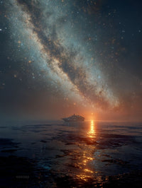Art Print SpaAIce - In the Presence of Titans