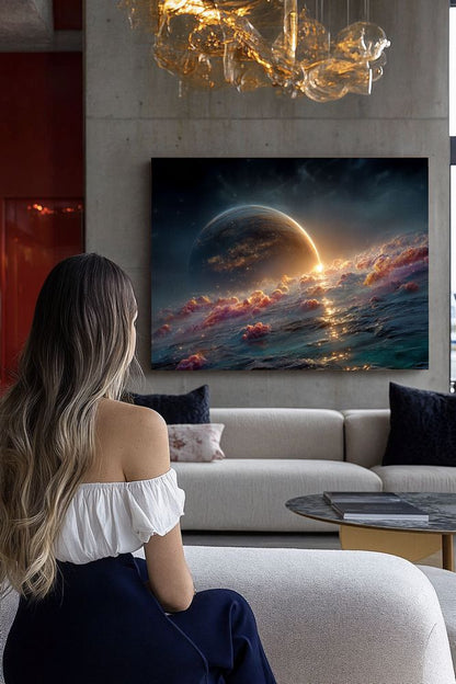 Art Print SpaAIce - Solitude Before the Superstructure