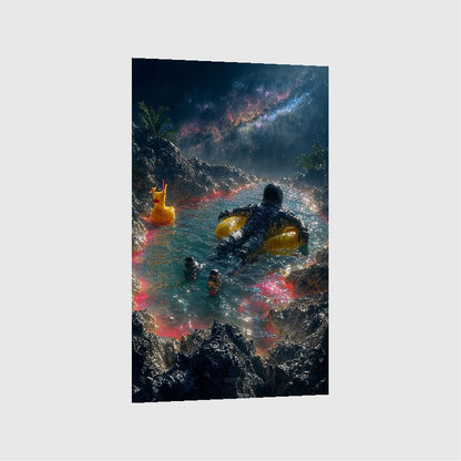 Art Print SpaAIce - Vacation in Space