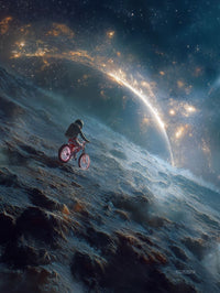 Art Print SpaAIce - Riding in Outer Space