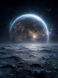 Art Print SpaAIce - Celestial Collision