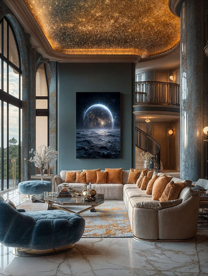 Art Print SpaAIce - Celestial Collision