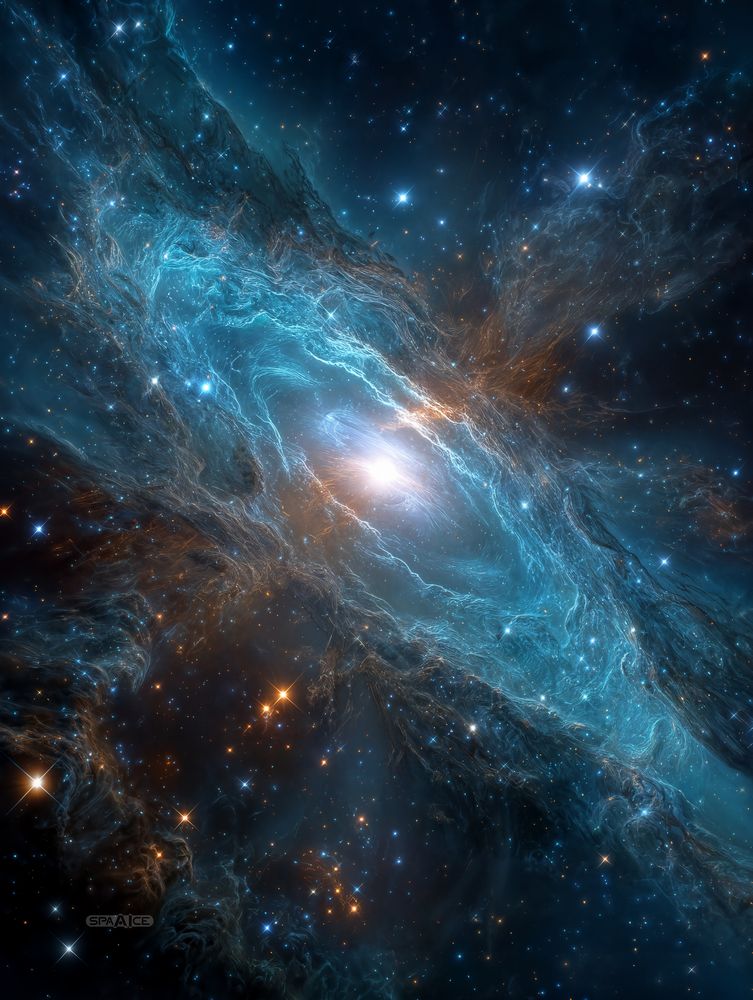 Art Print SpaAIce - Echoes Beyond the Milky Way