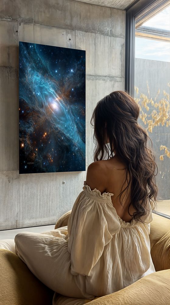 Art Print SpaAIce - Echoes Beyond the Milky Way