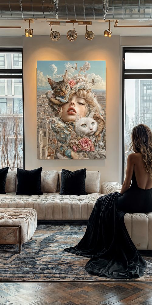 Art Print Alex Bush AI - Retro Radiance