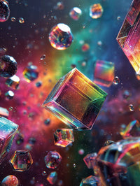 Art Print Abstract Lab AI - Lucid Geometry