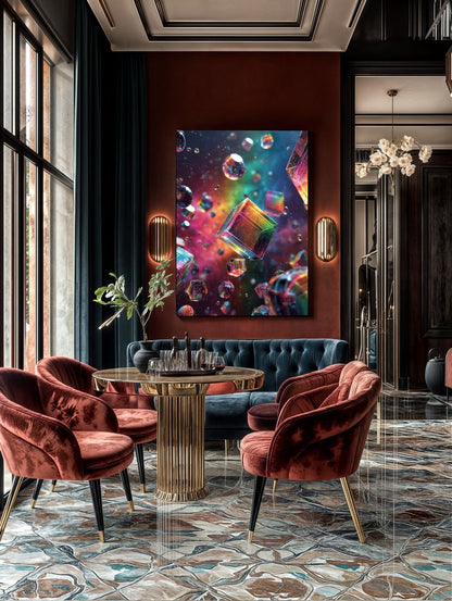 Art Print Abstract Lab AI - Lucid Geometry