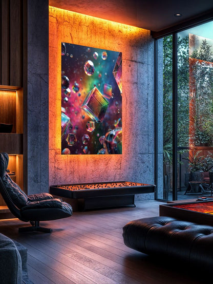 Art Print Abstract Lab AI - Lucid Geometry