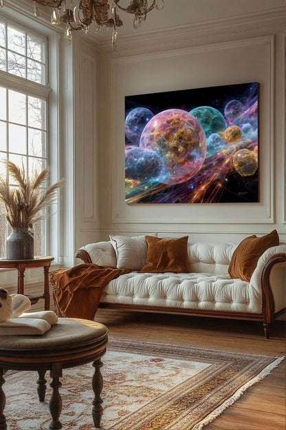 Art Print Abstract Lab AI - Spectrum in Suspension