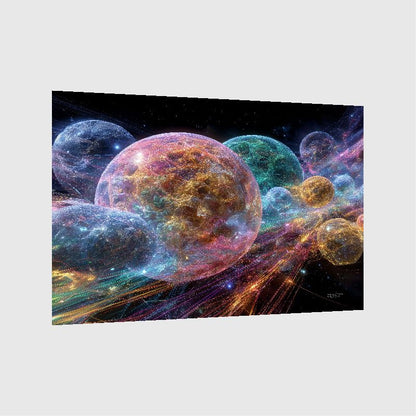 Art Print Abstract Lab AI - Spectrum in Suspension