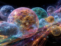 Art Print Abstract Lab AI - Spectrum in Suspension