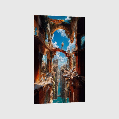 Art Print Alex Bush AI - Echoes of a Forgotten City