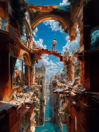 Art Print Alex Bush AI - Echoes of a Forgotten City