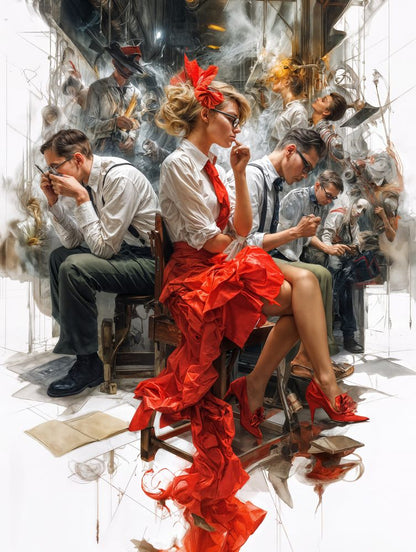 Art Print Alex Bush AI - The Bridge Between Minds