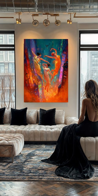 Art Print BogARTai - The Dance In Rhythm of City