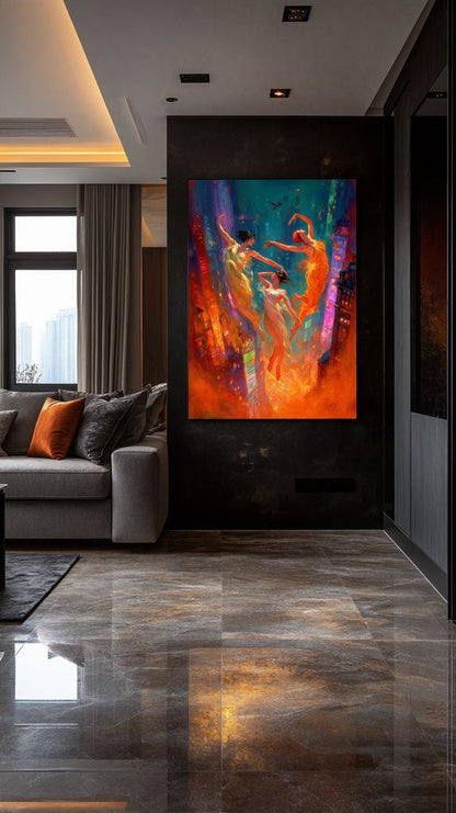 Art Print BogARTai - The Dance In Rhythm of City