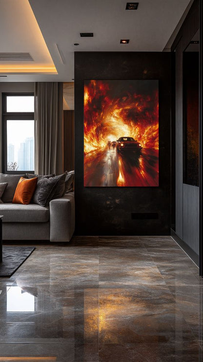 Art Print BogARTai - The Fire of Wheels