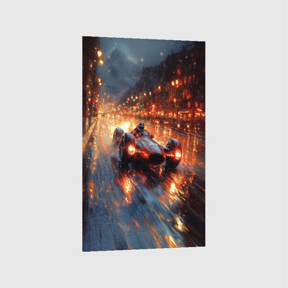 Art Print BogARTai - Driving at Night Lights
