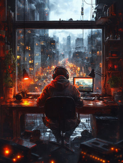 Art Print BogARTai - The Border Between Online and Offline Lives
