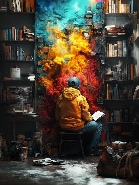 Art Print Alex Bush AI - The Secret Studio of Future