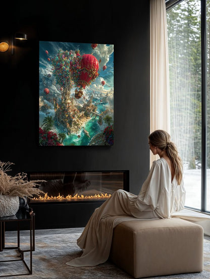 Art Print Alex Bush AI - The Balloon Merriment