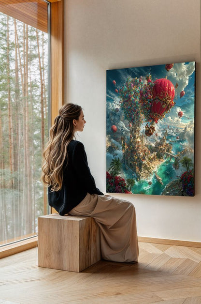 Art Print Alex Bush AI - The Balloon Merriment