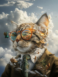 Art Print Alex Bush AI - The Untold Story of The One Cat