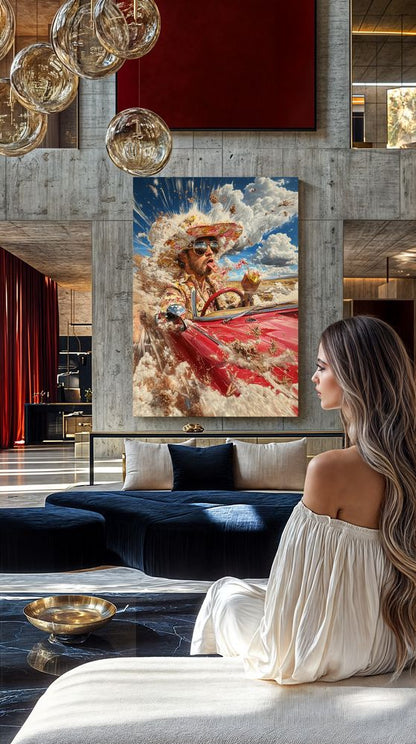 Art Print Alex Bush AI - The Dual Identity