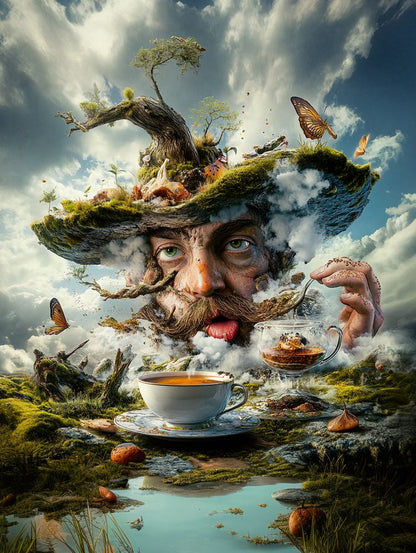 Art Print Alex Bush AI - Mad Tea Party