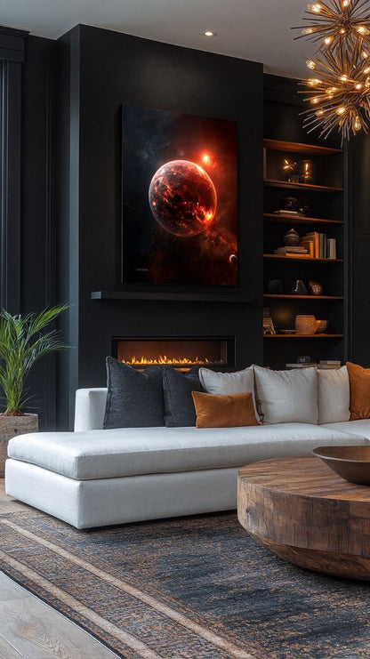 Art Print SpaAIce - Fire Meteor
