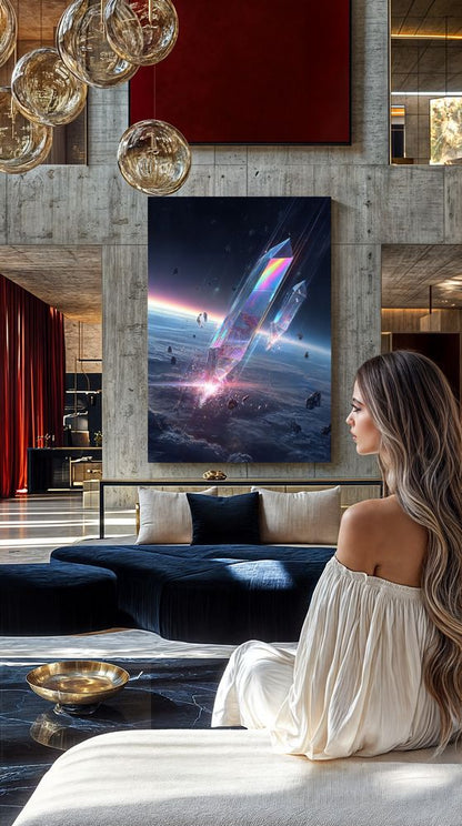 Art Print SpaAIce - Crystalfall