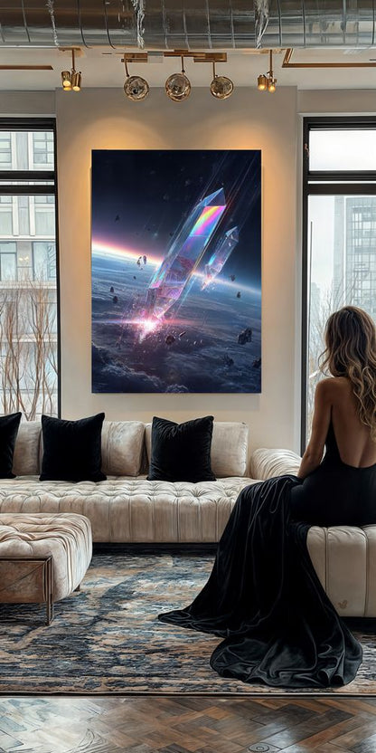 Art Print SpaAIce - Crystalfall