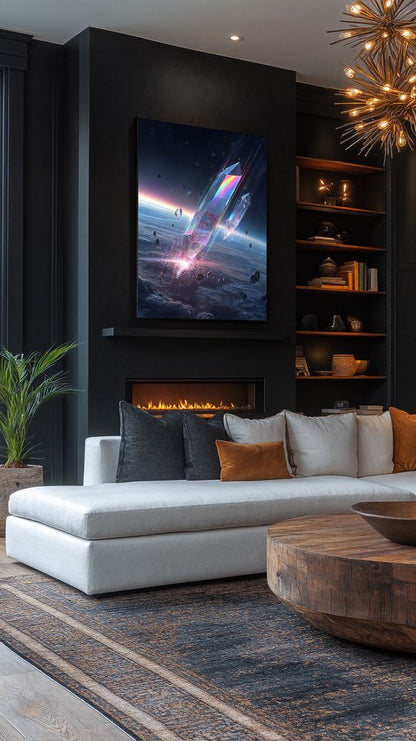 Art Print SpaAIce - Crystalfall