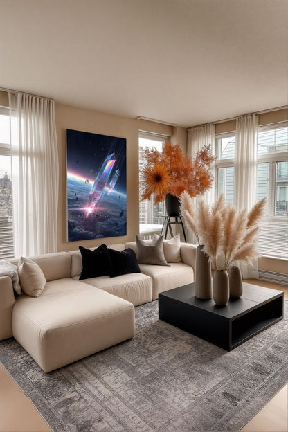 Art Print SpaAIce - Crystalfall