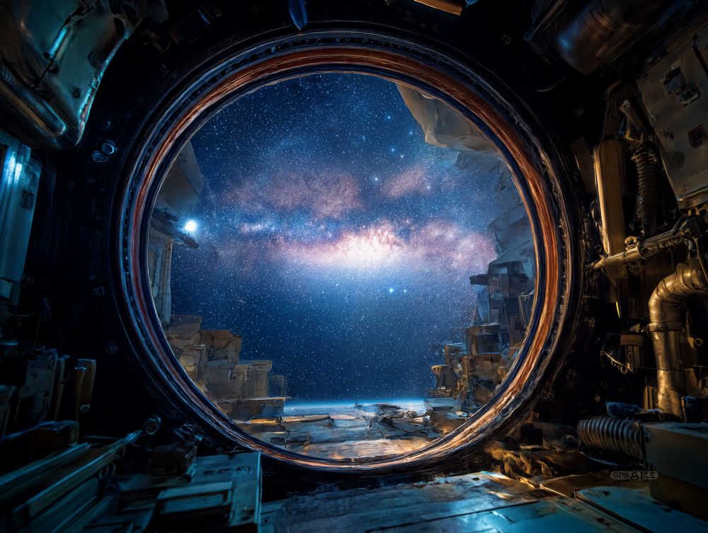 Art Print SpaAIce - The Arrival to Hidden Planet