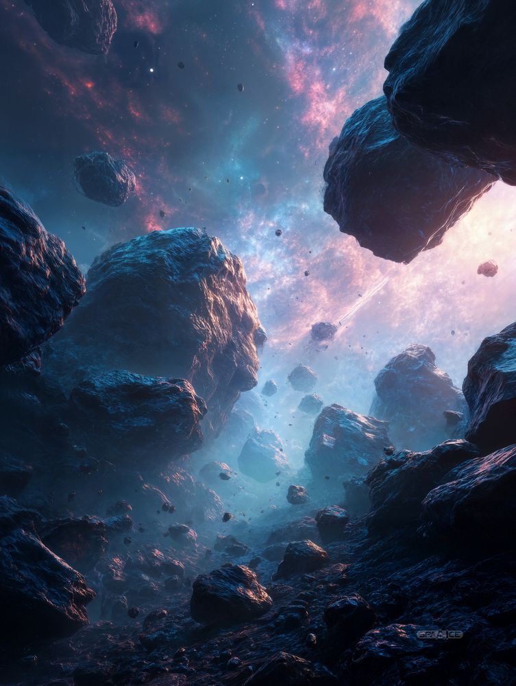 Art Print SpaAIce - When Mountains Rain