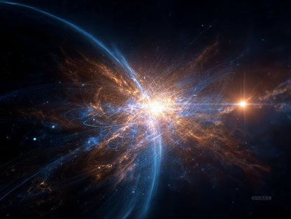 Art Print SpaAIce - Light Years and Dust Clouds