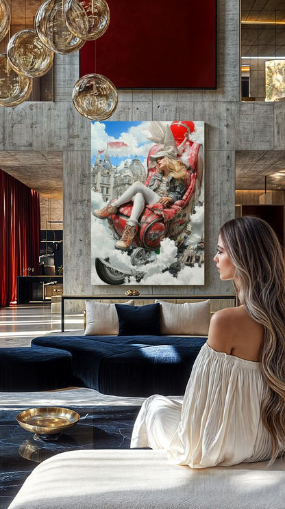 Art Print Alex Bush AI - High Above, Deep Within