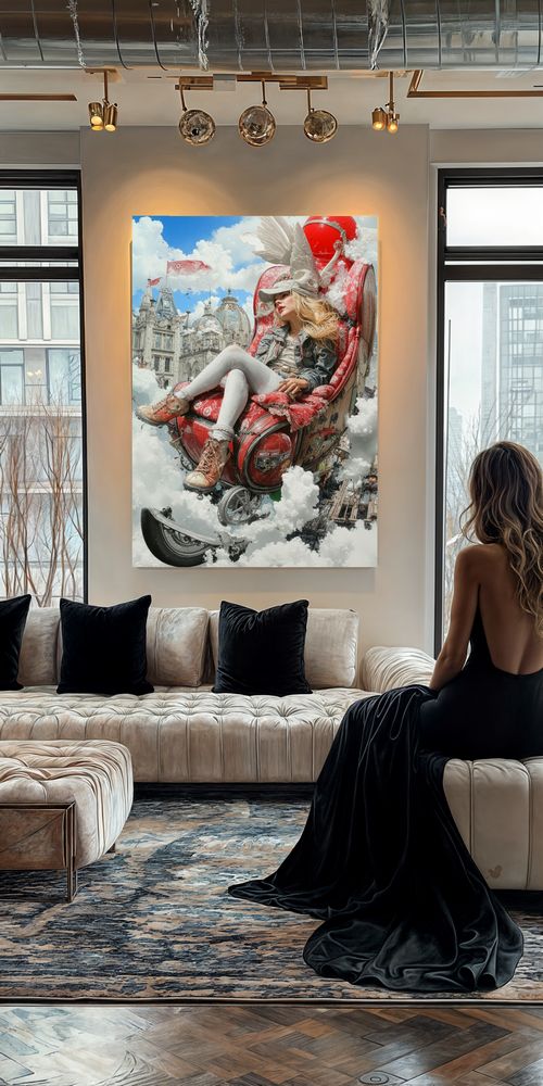 Art Print Alex Bush AI - High Above, Deep Within