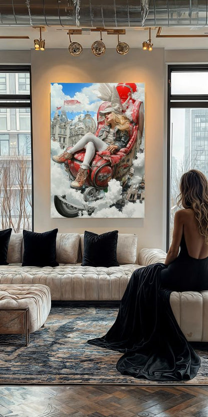 Art Print Alex Bush AI - High Above, Deep Within