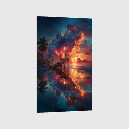 Art Print Alex Bush AI -The Watcher of the Clouds