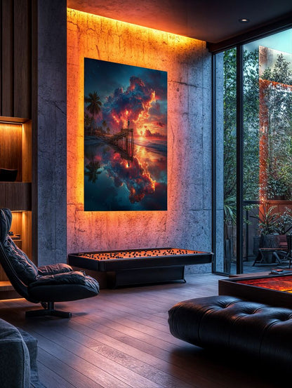Art Print Alex Bush AI -The Watcher of the Clouds