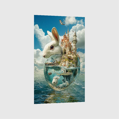 Art Print Alex Bush AI - Sanctuary Between Sky and Sea