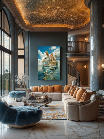 Art Print Alex Bush AI - Sanctuary Between Sky and Sea