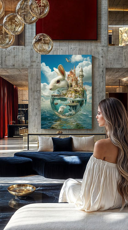Art Print Alex Bush AI - Sanctuary Between Sky and Sea