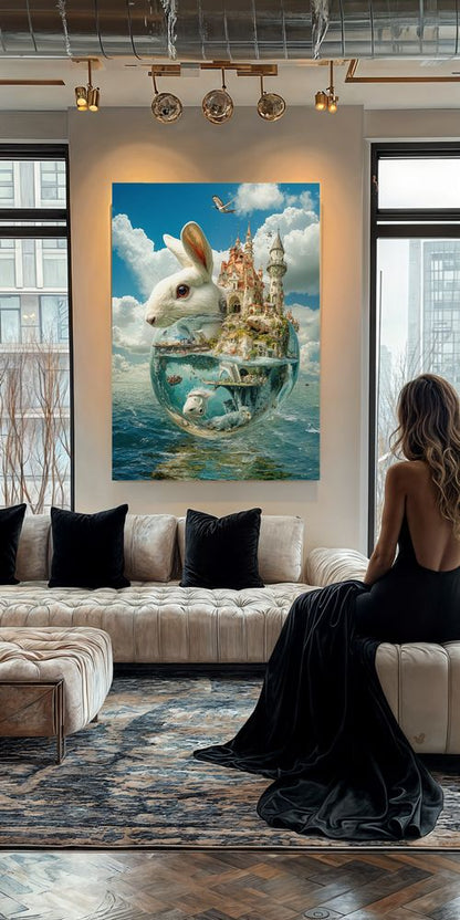 Art Print Alex Bush AI - Sanctuary Between Sky and Sea