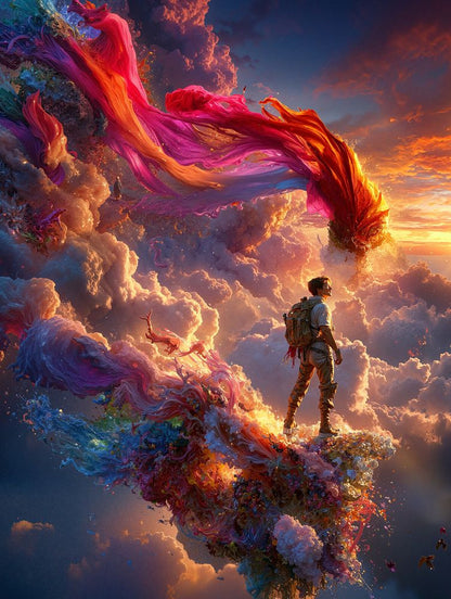 Art Print Alex Bush AI - The Last Island in the Sky