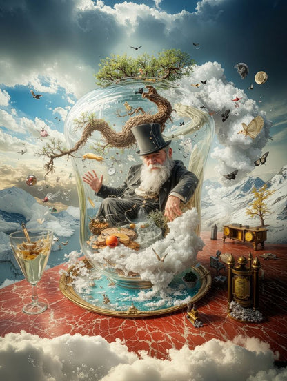 Art Print Alex Bush AI - Skybound Sanctuary